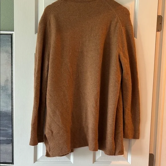 Madewell Cozy Brown Open-Front Cardigan Sweater (XL) - Picture 4 of 4